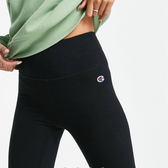 Champion leggings with logo in black Size Medium - Picture 3 of 10